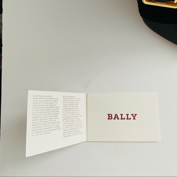 Black BALLY Jaydee Peep-Toe Suede Leather Booties with Buckles 3.5" Heels - Picture 6 of 9